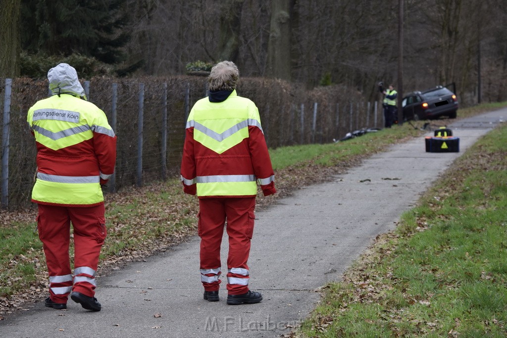 Schwerer VU Krad Pkw Koeln Porz Eil Grengeler Mauspfad P123.JPG - Miklos Laubert